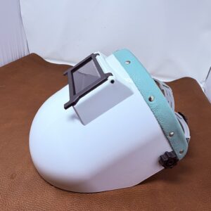 Outlaw Leather Slimline Pro X blanco - parte superior de gamuza turquesa.