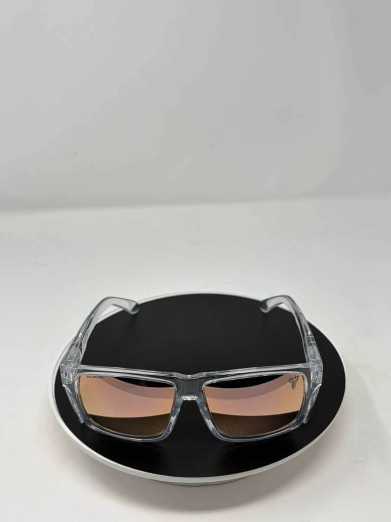 Elite Delta (Variante de Montura Transparente y Lentes Oro Rosa / Bronce Espejado)