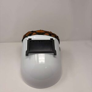 Outlaw Leather Slimline Pro X blanco - parte superior de pirarucú (cuero de pez) naranja, 1.10 libras.