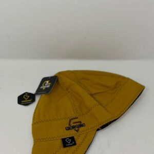 Giorgino- Gorra con costuras mostaza/dorado