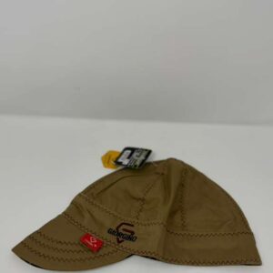 Giorgino- Gorra de gabardina (khaki) con costuras rojas
