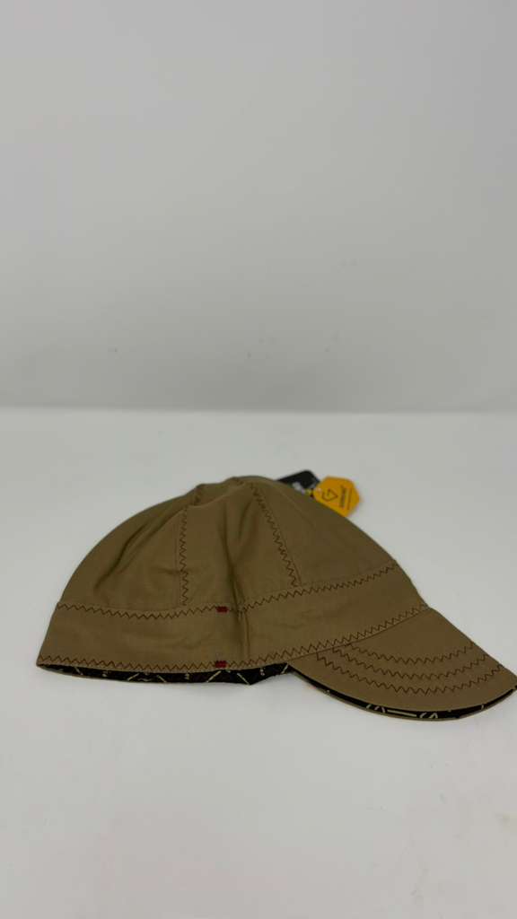 Giorgino- Gorra de gabardina (khaki) con costuras rojas - Image 2