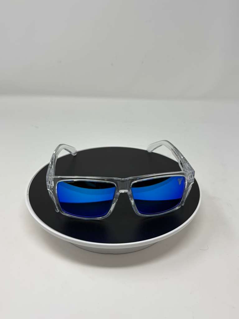 Elite Delta (Variante de Montura Transparente y Lentes Azul Espejado)