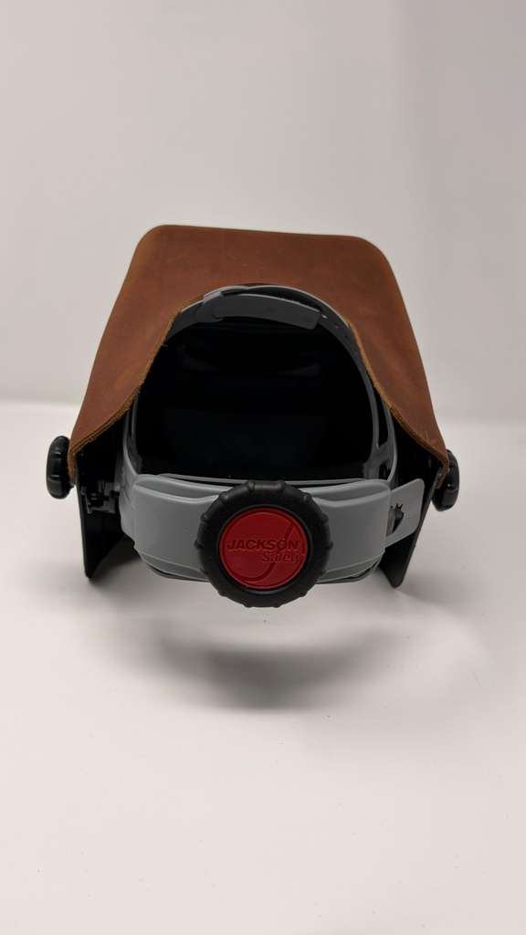Casco de soldar pasivo Jackson Safety HSL-2 - frente abatible (lift-front) con cuero marrón, 1.20 libras - Image 3