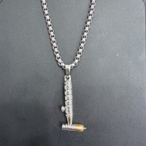Tig Torch Gold Pendant Necklace