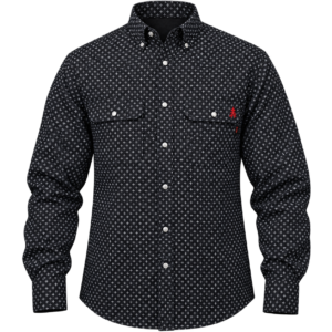 FR Pearl Snap Work Shirt - Reaper Black