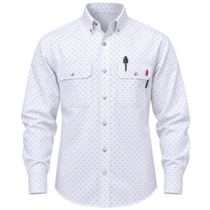 FR Pearl Snap Snap Work Shirt - Phantom White